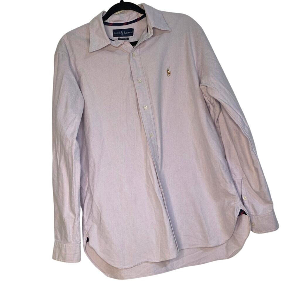 Ralph Lauren Lilac Purple Classic Fit Button Down shirt size Large